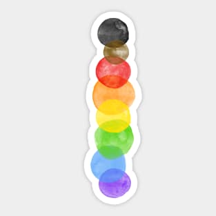 Rainbow Pride Bubbles Sticker